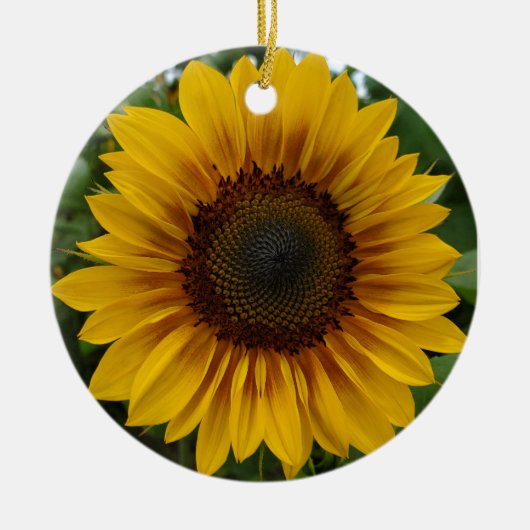 Zonnebloem keramisch ornament (Voorkant)