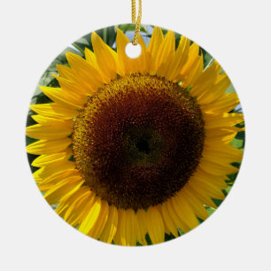 Zonnebloem Keramisch Ornament