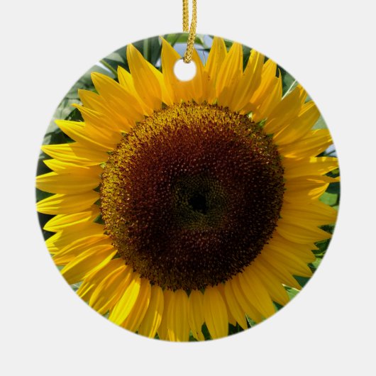 Zonnebloem Keramisch Ornament (Voorkant)