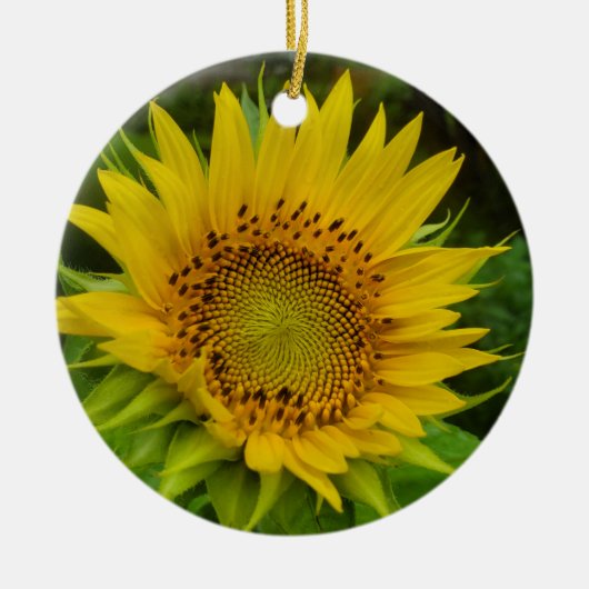 Zonnebloem Keramisch Ornament (Voorkant)