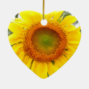 Zonnebloem Keramisch Ornament
