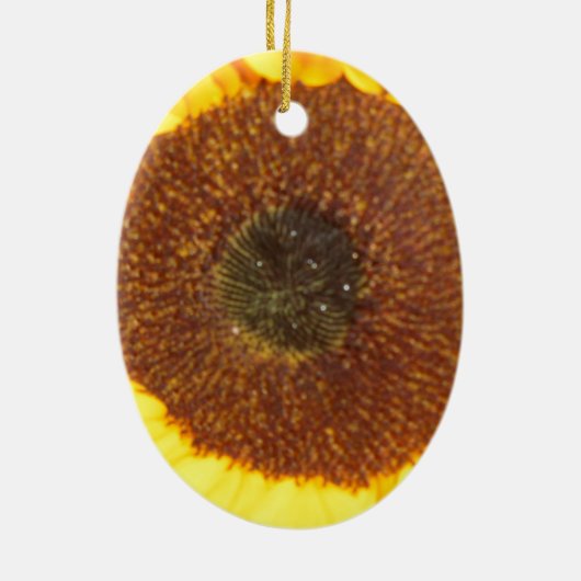 Zonnebloem Keramisch Ornament (Achterkant)