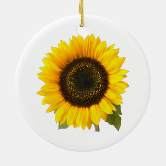 Zonnebloem Keramisch Ornament (Achterkant)