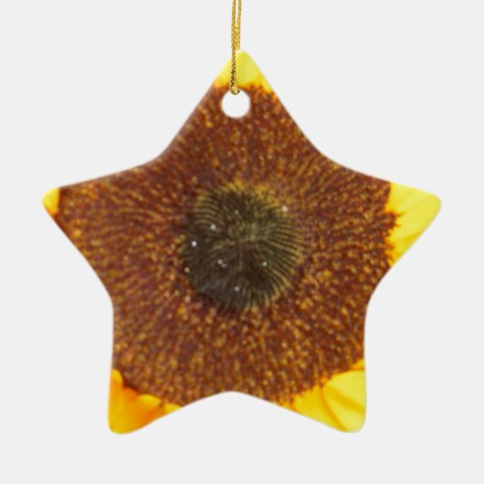 Zonnebloem Keramisch Ornament (Voorkant)