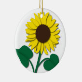 Zonnebloem Keramisch Ornament (Rechts)