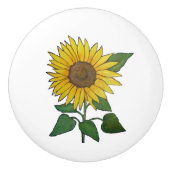 Zonnebloem Keramische aantrekking/knop Keramische Knop (Voorkant)