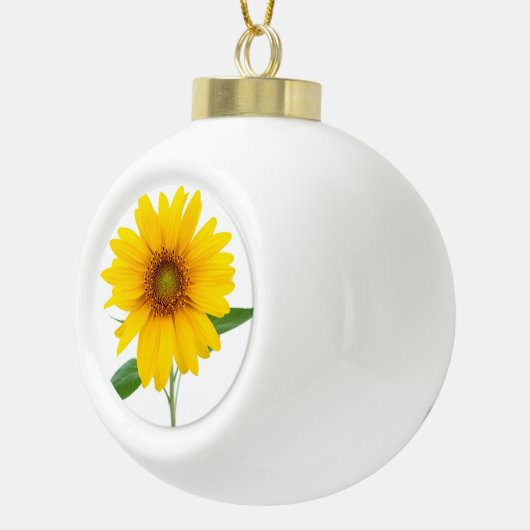 Zonnebloem Keramische Bal Ornament (Rechts)