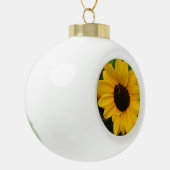 Zonnebloem Keramische Bal Ornament (Links)
