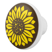 Zonnebloem Keramische Knop (Rechts)