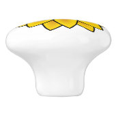 Zonnebloem Keramische knop (Zijkant)