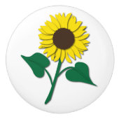 Zonnebloem Keramische Knop (Voorkant)