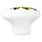 Zonnebloem Keramische Knop (Zijkant)