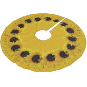 Zonnebloem kerstboom Gele bloemen Bot Kerstboom Rok (Gekanteld)