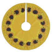 Zonnebloem kerstboom Gele bloemen Bot Rok (Voorkant)