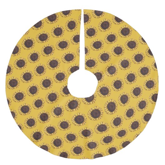 Zonnebloem kerstboom Zonnebloem Kunstboomrokken Kerstboom Rok (Voorkant)