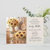 Zonnebloem Keuken Bruidsborrel Kaart (Staand voorkant)