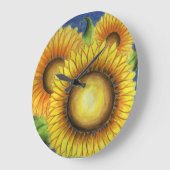 Zonnebloem Keuken Wandklok Cadeau (Hoek)