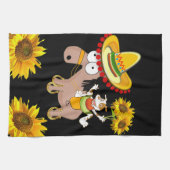 Zonnebloem - keukenhanddoek (Horizontaal)