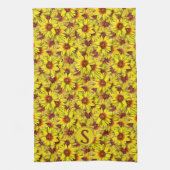Zonnebloem Keukenhanddoek (Verticaal)