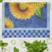 Zonnebloem Keukenhanddoek (Gevouwen)