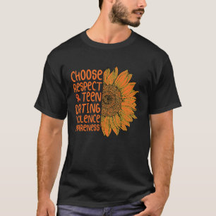 zonnebloem kiest voor respect bij geweld in Awar T-shirt