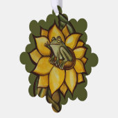 Zonnebloem Kikkerbloem Ornament Kaart (Links)