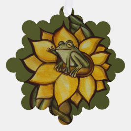 Zonnebloem Kikkerbloem Ornament Kaart