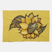 Zonnebloem Kikkerbloem Theedoek (Horizontaal)