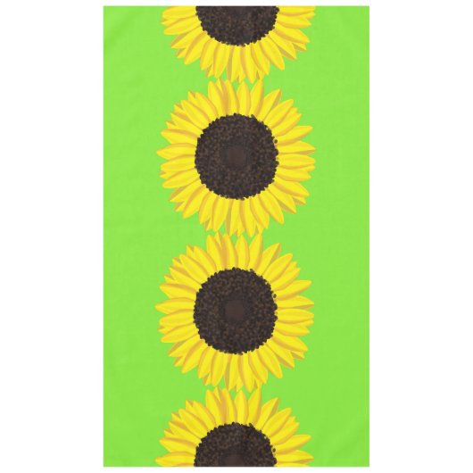 Zonnebloem Kind Birthday Party Tafelkleed (Voorkant)