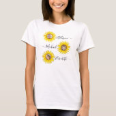 Zonnebloem Kinderen | Kleinkinderen Foto T-shirt (Voorkant)