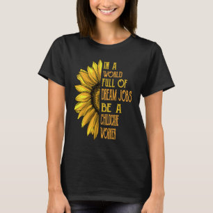 Zonnebloem Kinderopvangmedewerker T-shirt