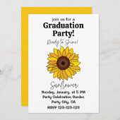 Zonnebloem klaar om te schitteren Zonnebloem Afstu Kaart (Voorkant / Achterkant)