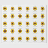 Zonnebloem klaar om te schitteren Zonnebloem Cadeaupapier (Vlak)