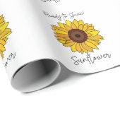 Zonnebloem klaar om te schitteren Zonnebloem Cadeaupapier (Rol Hoek)