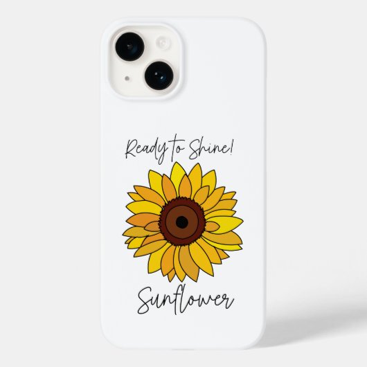 Zonnebloem klaar om te schitteren Zonnebloem Case-Mate iPhone Case (Achterkant)