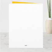 Zonnebloem klaar om te schitteren Zonnebloem Kaart (Achterkant)