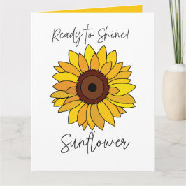 Zonnebloem klaar om te schitteren Zonnebloem Kaart