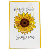 Zonnebloem klaar om te schitteren Zonnebloem Medium Cadeauzakje (Voorkant)