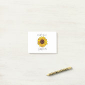 Zonnebloem klaar om te schitteren Zonnebloem Post-it® Notes (Op bureau)