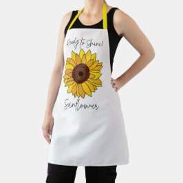 Zonnebloem klaar om te schitteren Zonnebloem Schort