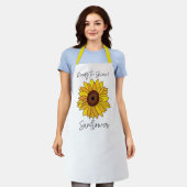 Zonnebloem klaar om te schitteren Zonnebloem Schort (Gedragen)