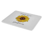 Zonnebloem klaar om te schitteren Zonnebloem Snijplank (Hoek)