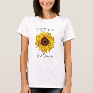 Zonnebloem klaar om te schitteren Zonnebloem T-shirt