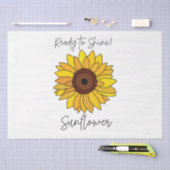 Zonnebloem klaar om te schitteren Zonnebloem Tissuepapier (Craft)