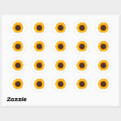 Zonnebloem Klassic Round Sticker (Vel)