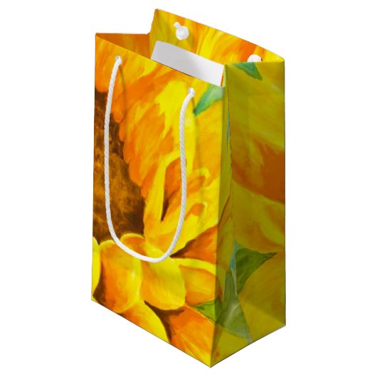 Zonnebloem Klein Cadeauzakje (Voorkant Gekanteld)