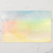 Zonnebloem Kleurrijke Waterverf Papier Blad (Achterkant)