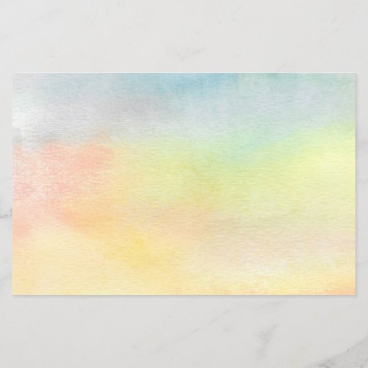 Zonnebloem Kleurrijke Waterverf Papier Blad (Achterkant)