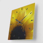 Zonnebloem Klok Gele ventilatorwandklokken & Gift (Hoek)