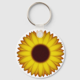 Zonnebloem knop sleutelhanger